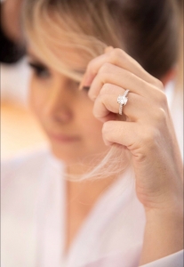 Ring on woman